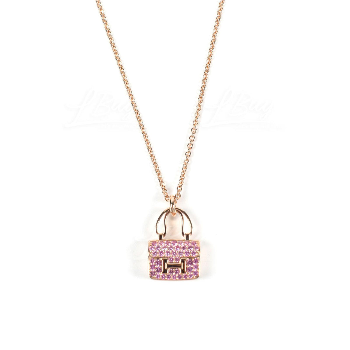 18K Amulettes Constance Pink Diamonds Pendant Necklace