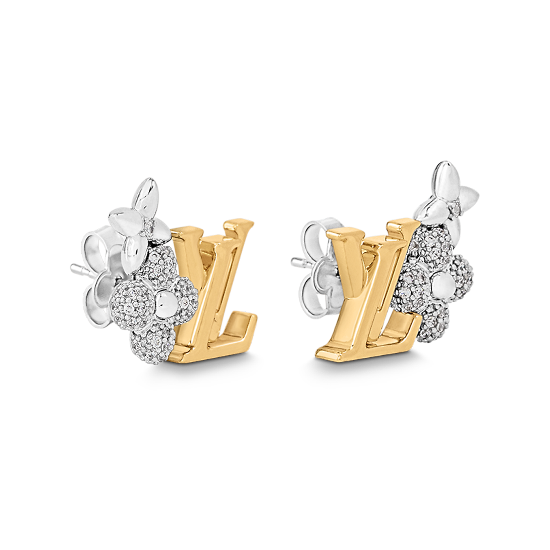 18K Louis Vuitton Gram Earrings