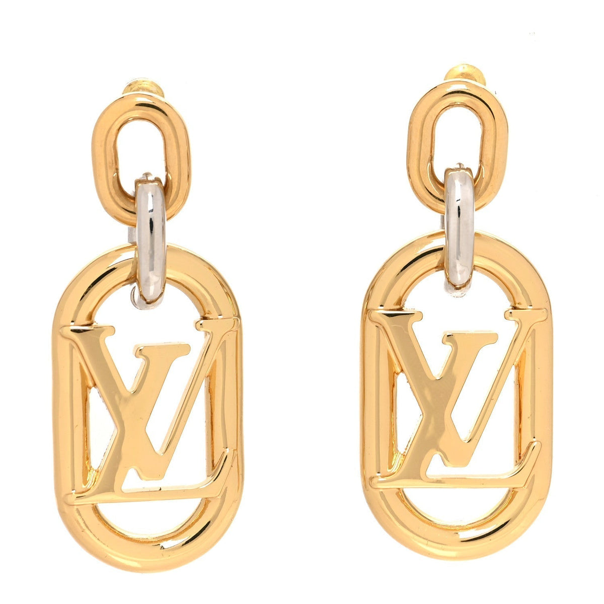 18K Louis Vuitton My Everyday Chain Earrings