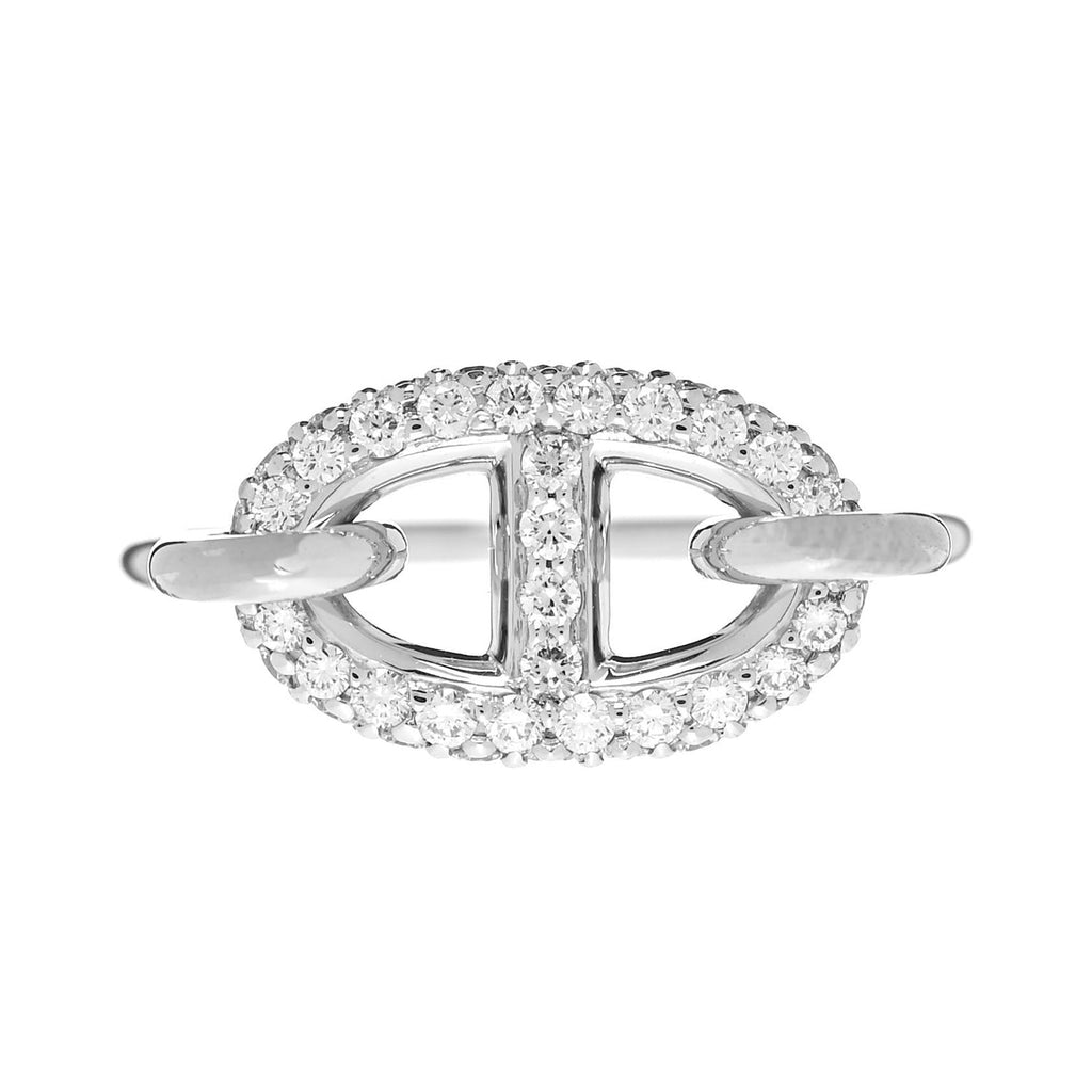 18K Farandole Diamond Hermes Ring