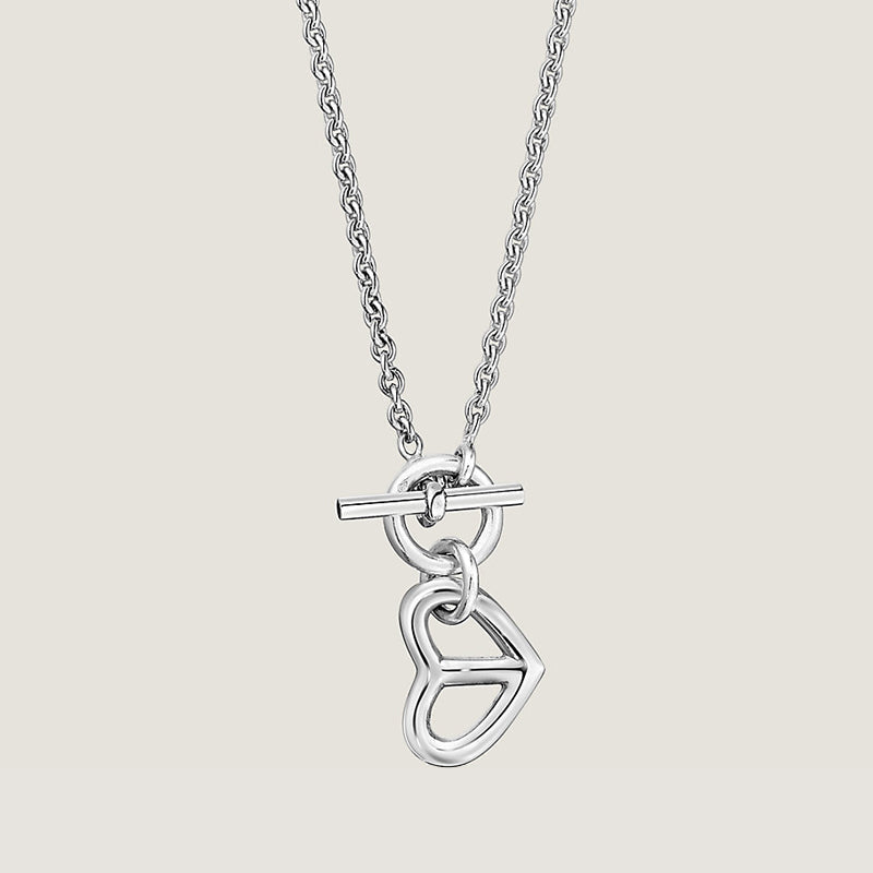 18K Cache-coeur Amulette Pendant Hermes Necklace