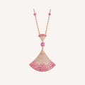 18K BVLGARI DIVAS' DREAM Pink Diamonds Necklace