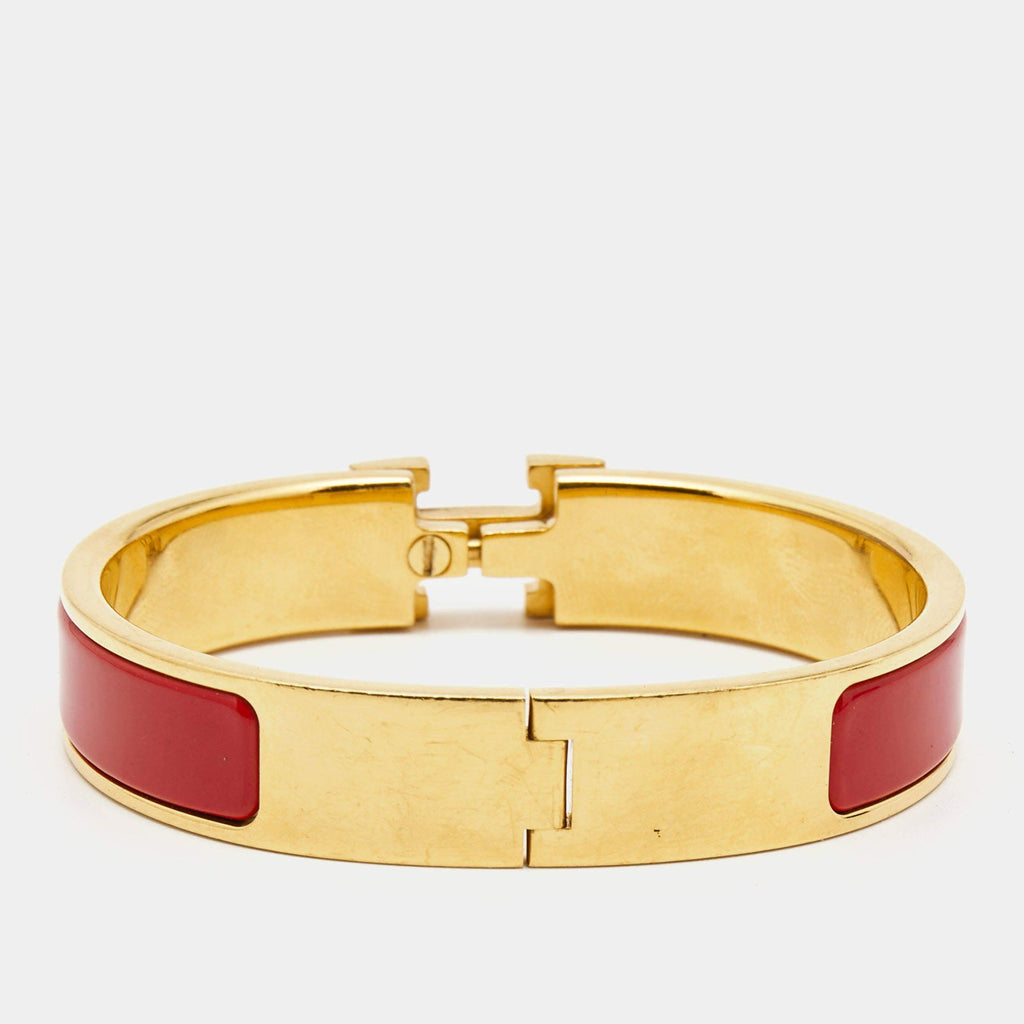 18K Clic Hermes Red Bracelet