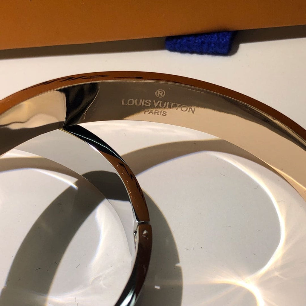 18K Louis Vuitton Nanogram Cuff Bracelet