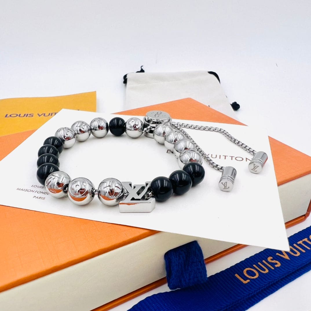 18K Louis Vuitton Monogram Beads Bracelet