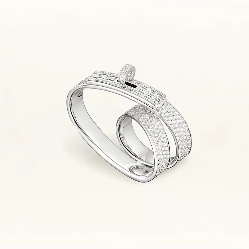 18K Kelly Gavroche Double Hermes Ring