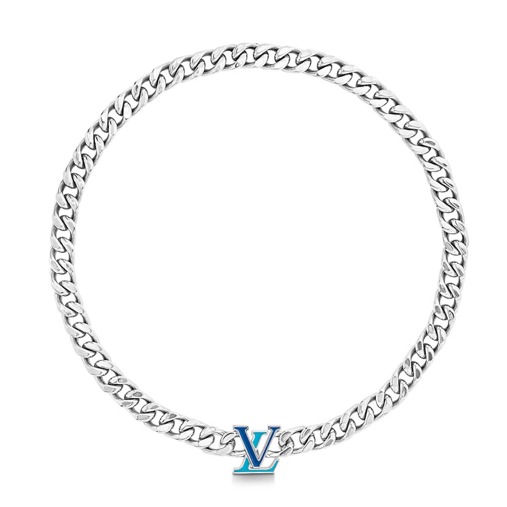 18K Louis Vuitton Blue Chain Necklace