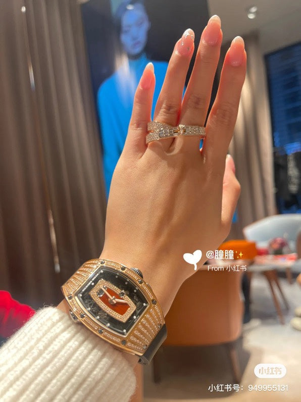18K Kelly Gavroche Double Hermes Ring