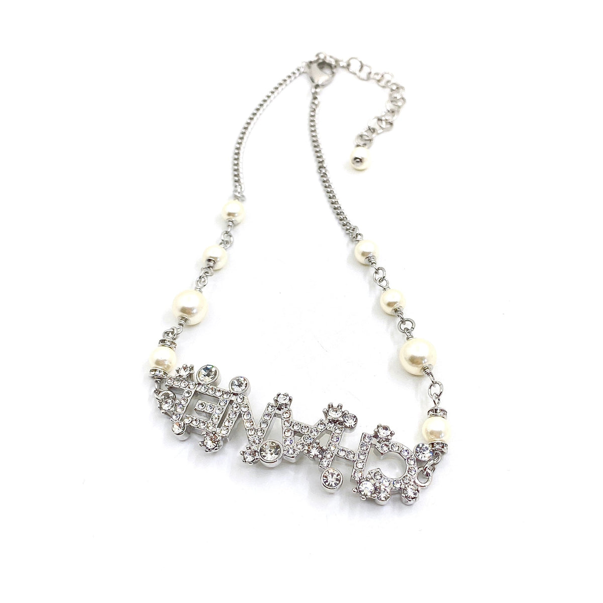 18K  Chanel Crystals Necklace