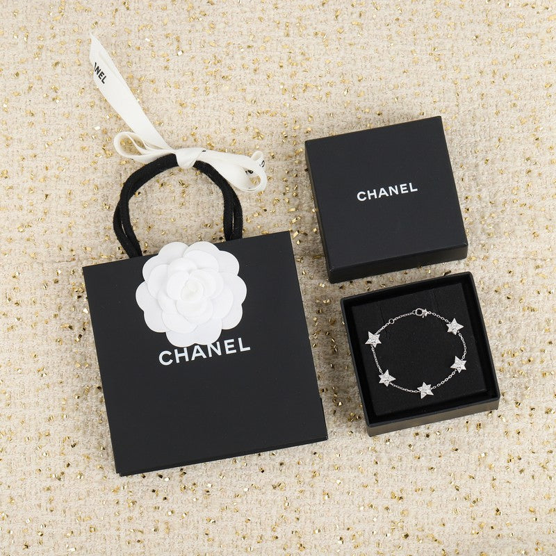 18K  Chanel Star Diamond Bracelet