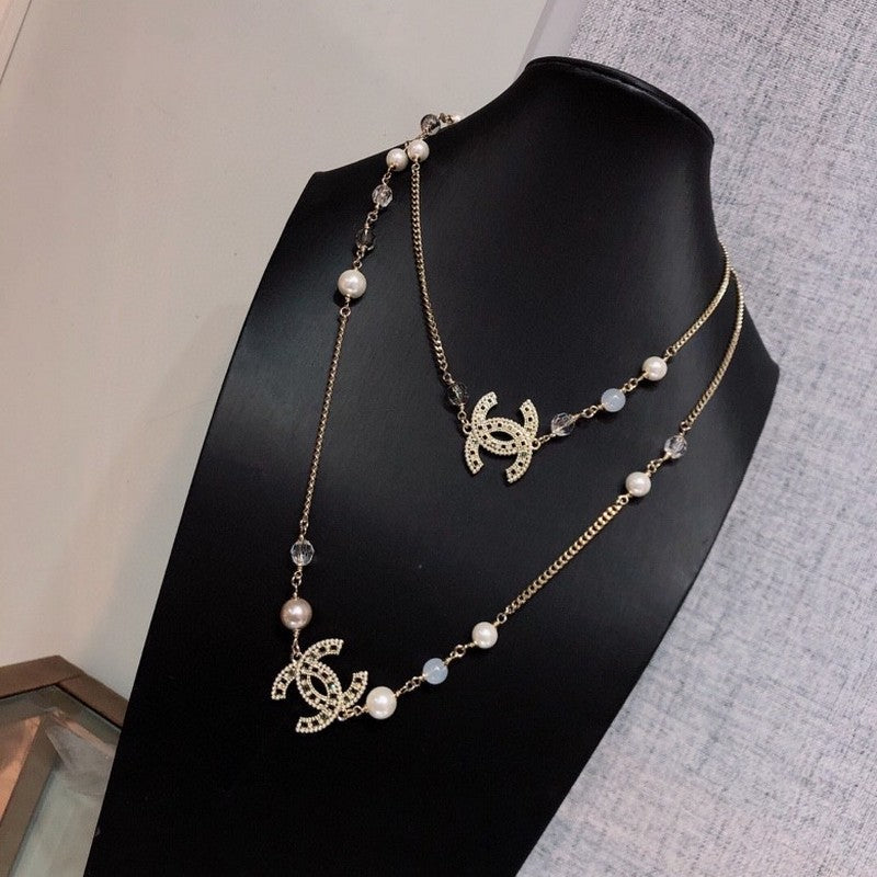 18K  Chanel Long Pearl Necklace