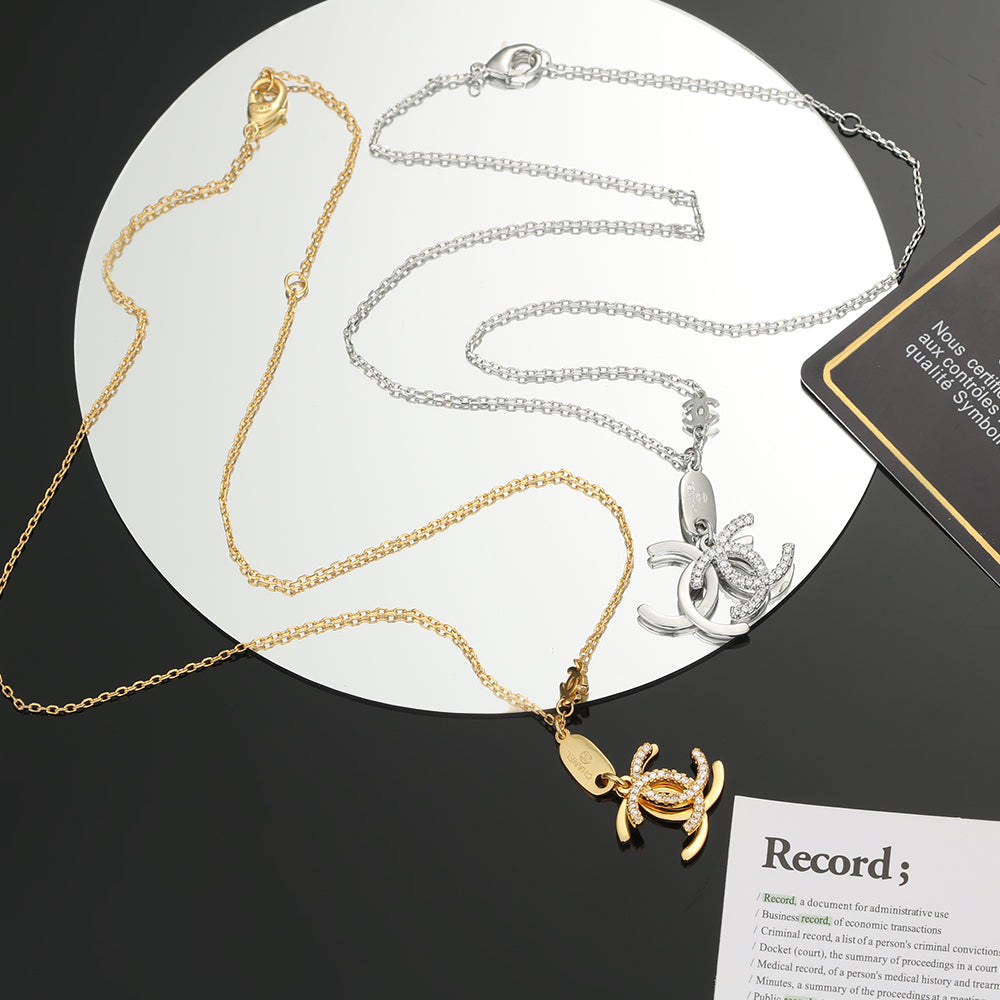 18K  Chanel Diamond Long Necklace