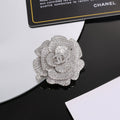 18K  Chanel Camellia Diamonds Brooch