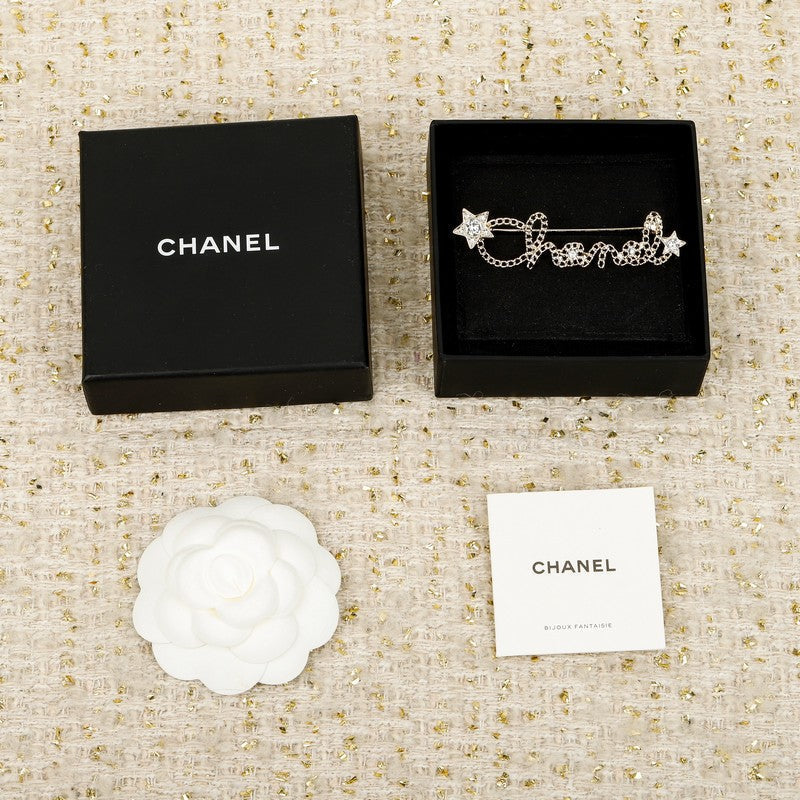 18K  Chanel Leather Gold Brooch