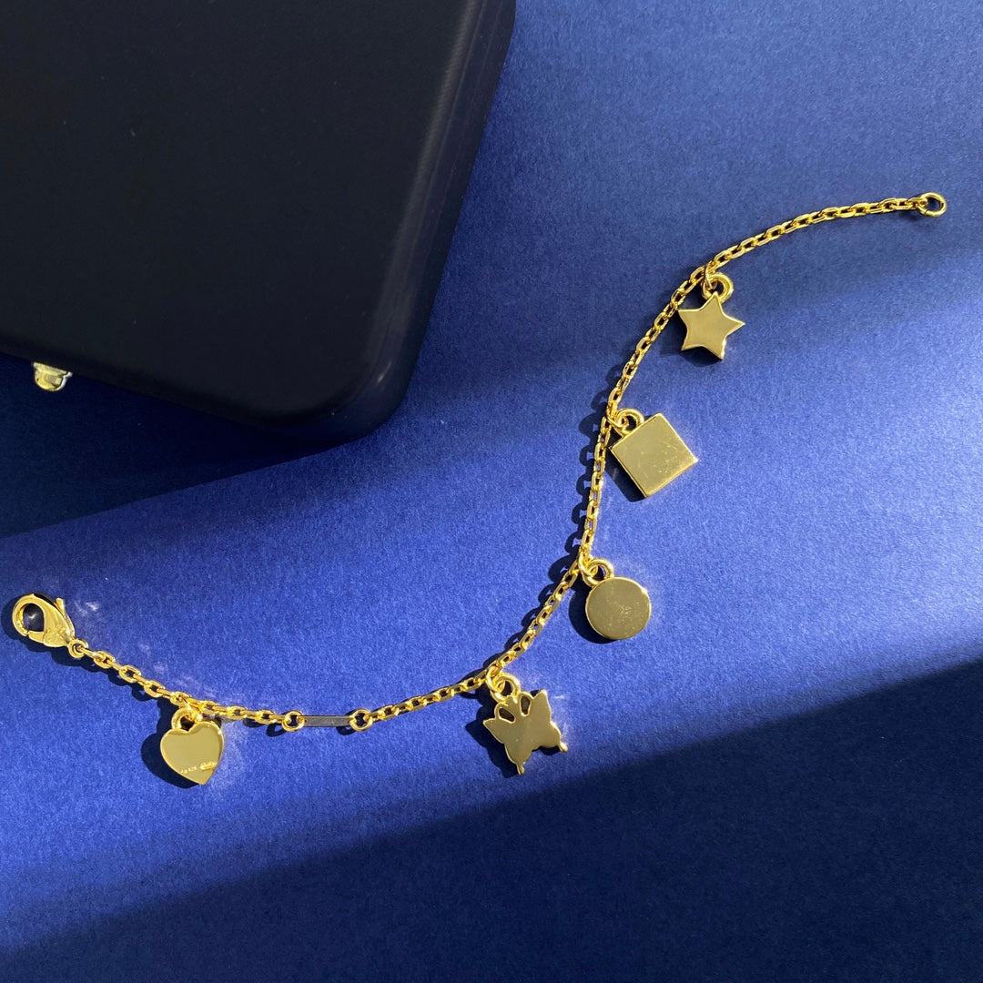 18K Double Gucci Letter Bracelet
