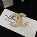 18K  Chanel Diamond Gold Brooch