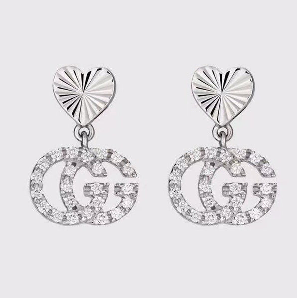 18K Double Gucci Running Earrings