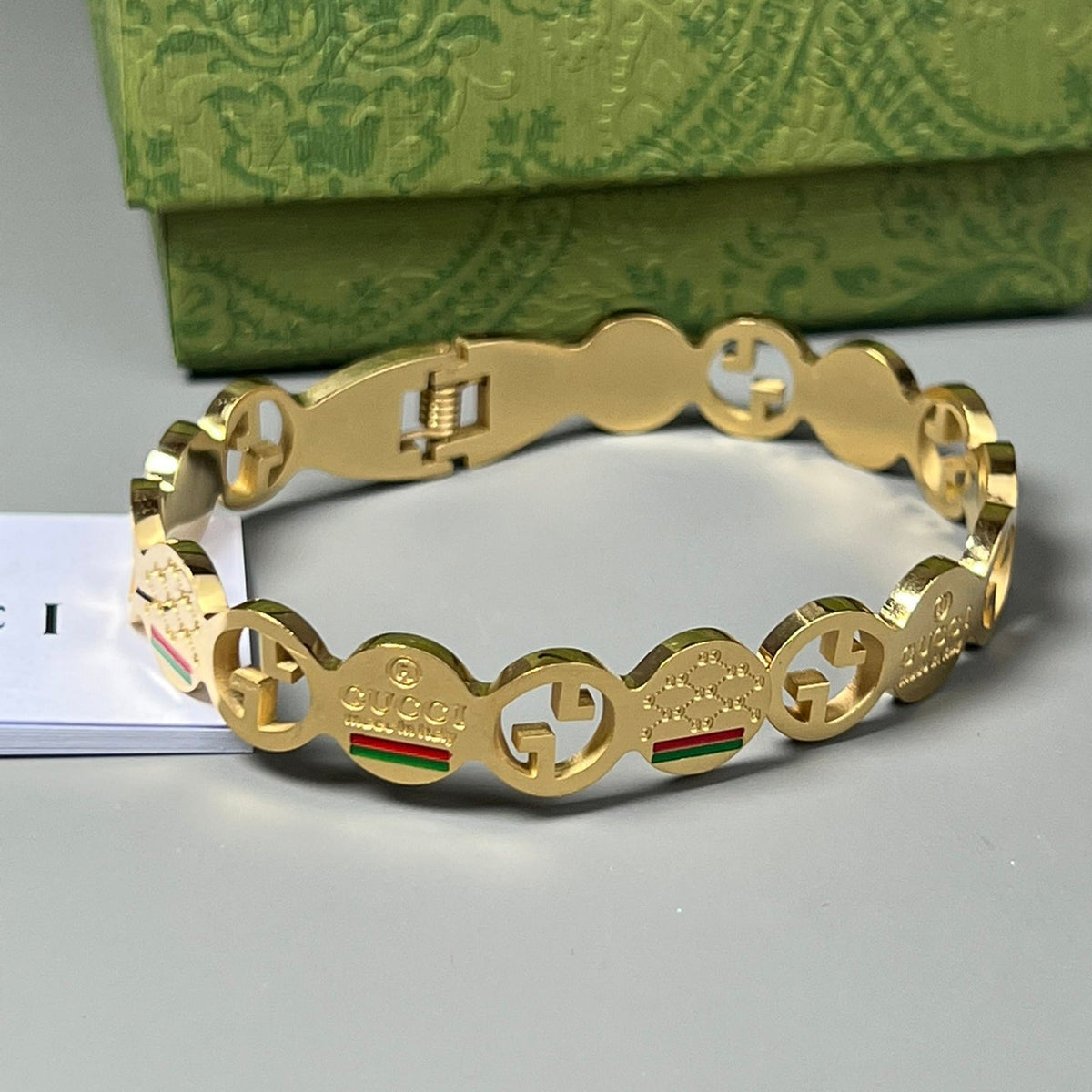 18K Double Gucci Vintage Bracelet