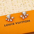 18K Louis Vuitton Diamomd Earrings