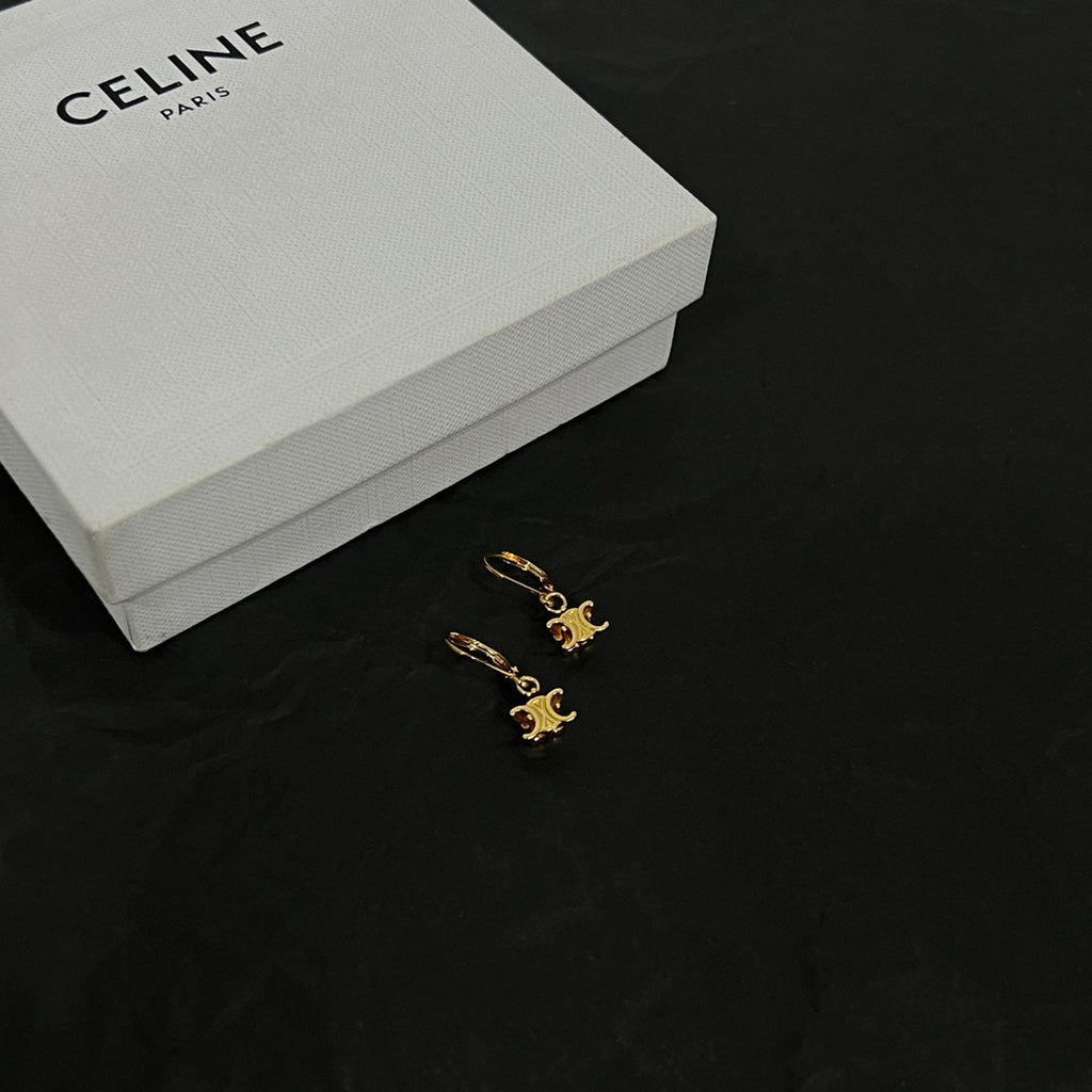 18K Celine Solitaire Earrings
