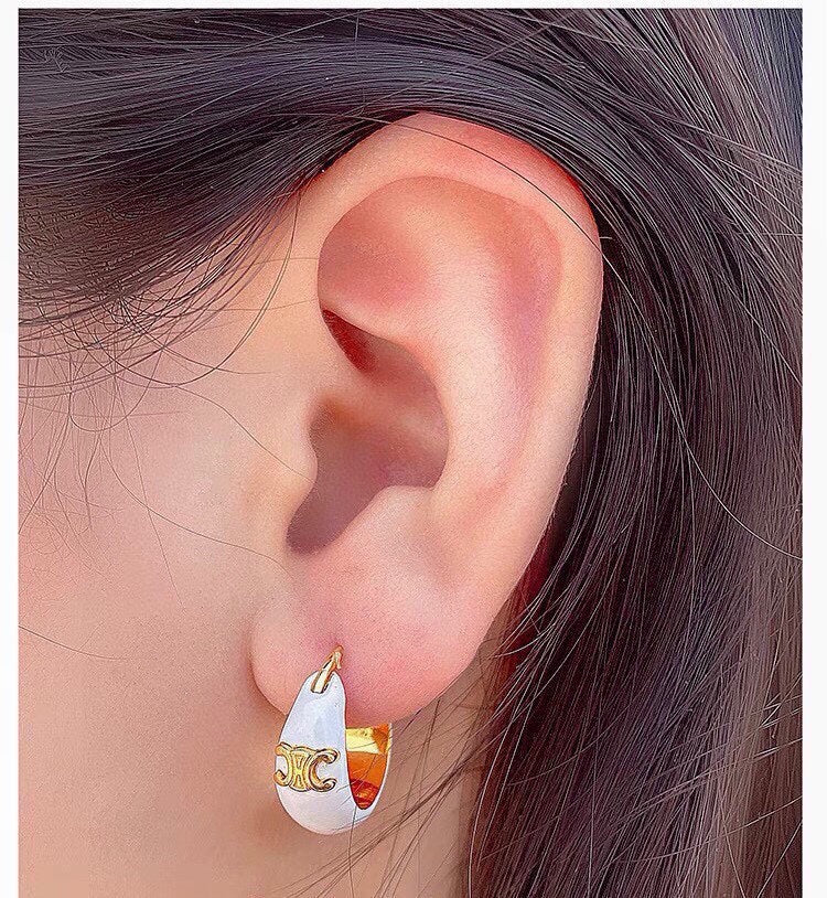 18K Celine Pearl Earrings