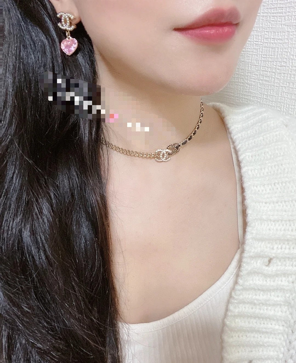 18K  Chanel Black & White Necklace