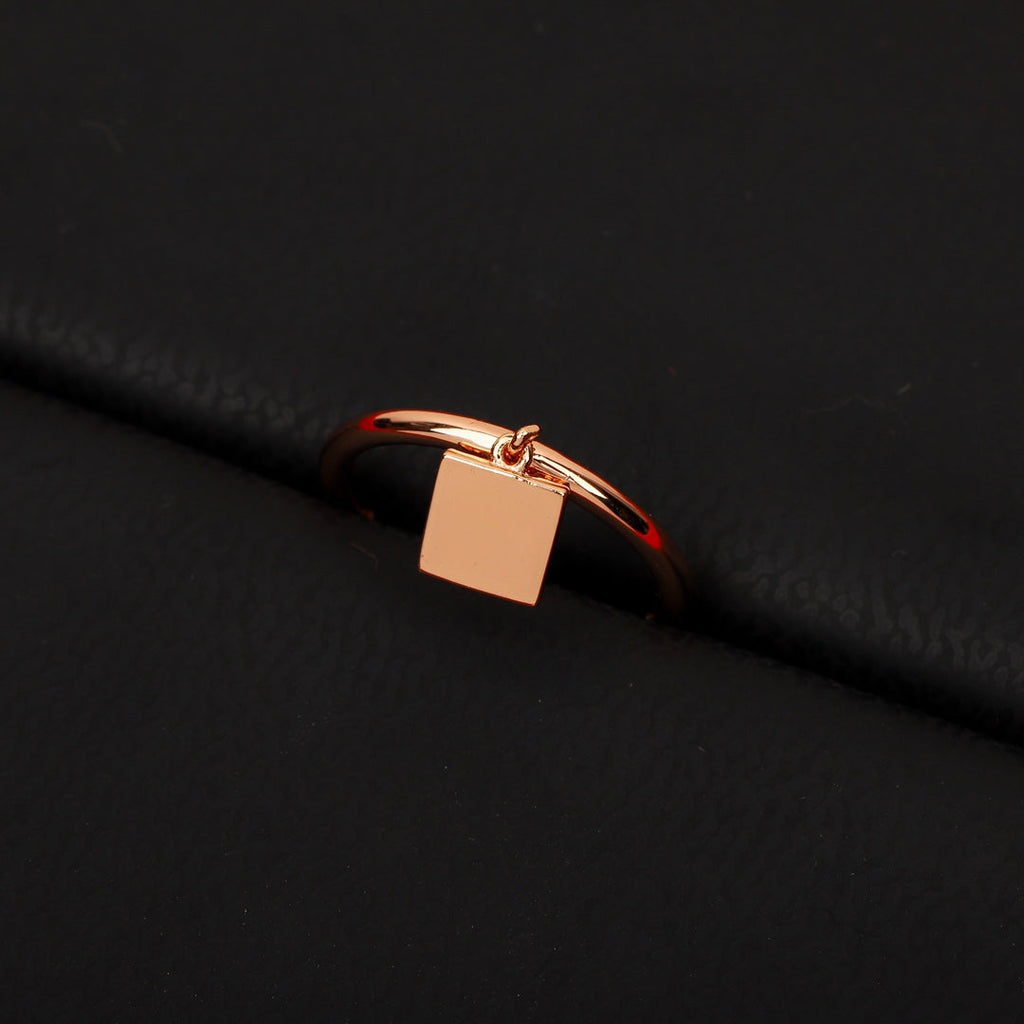 18K Chaine D'ancre Verso Hermes Ring