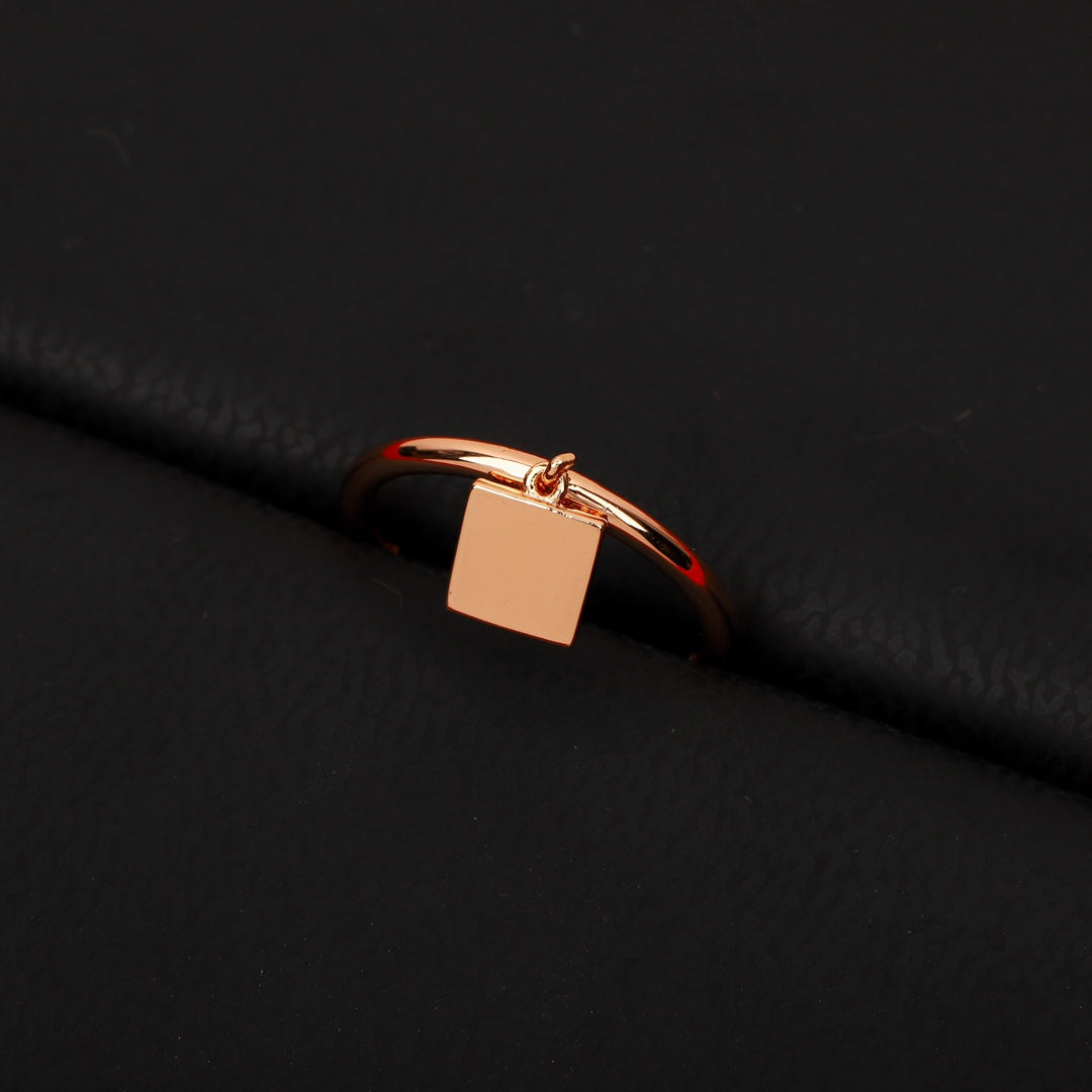 18K Chaine D'ancre Verso Hermes Ring