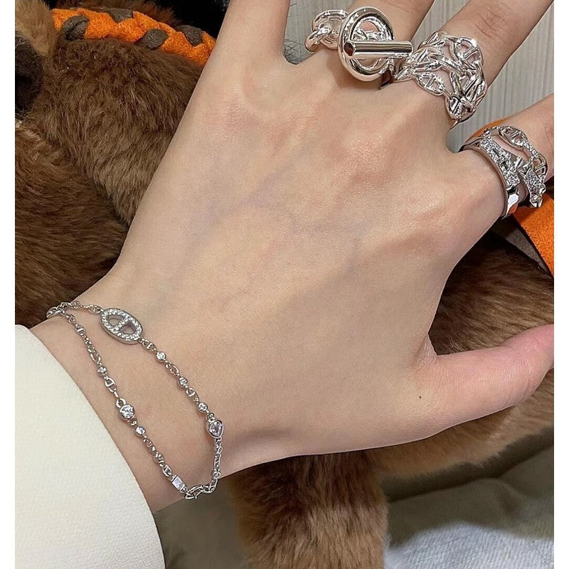 18K Hermes Farandole Diamond Bracelet