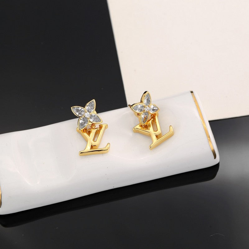 18K Louis Vuitton Iconic Crystal Earrings