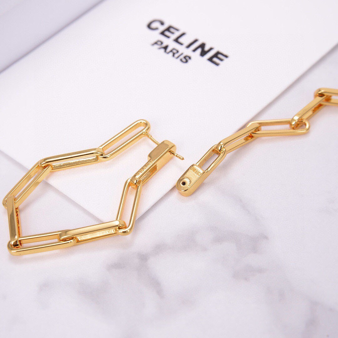 18K Celine Chain Earrings