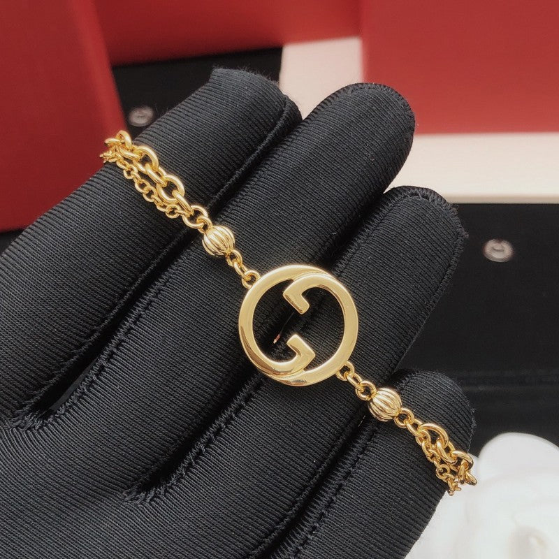 18K GucciDiamond Gold Chain Bracelet