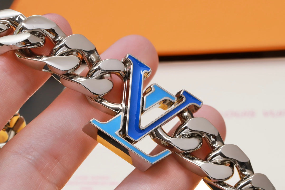 18K Louis Vuitton Blue Chain Necklace