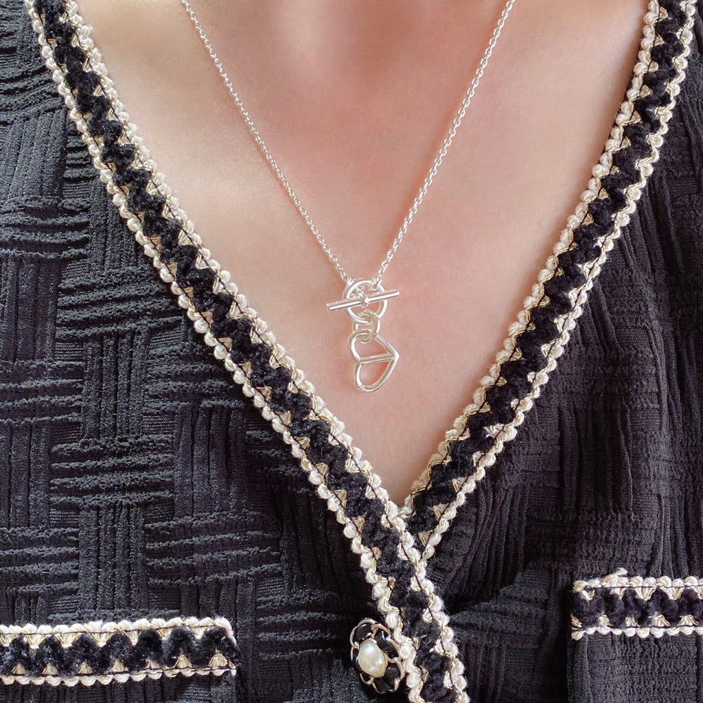 18K Cache-coeur Amulette Pendant Hermes Necklace