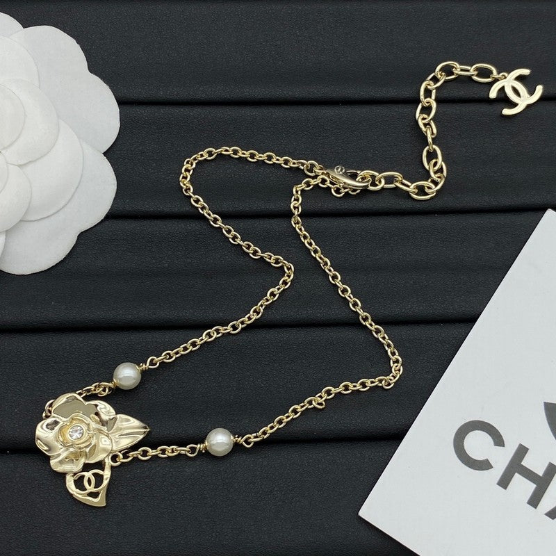 18K  Chanel Camellia Necklace