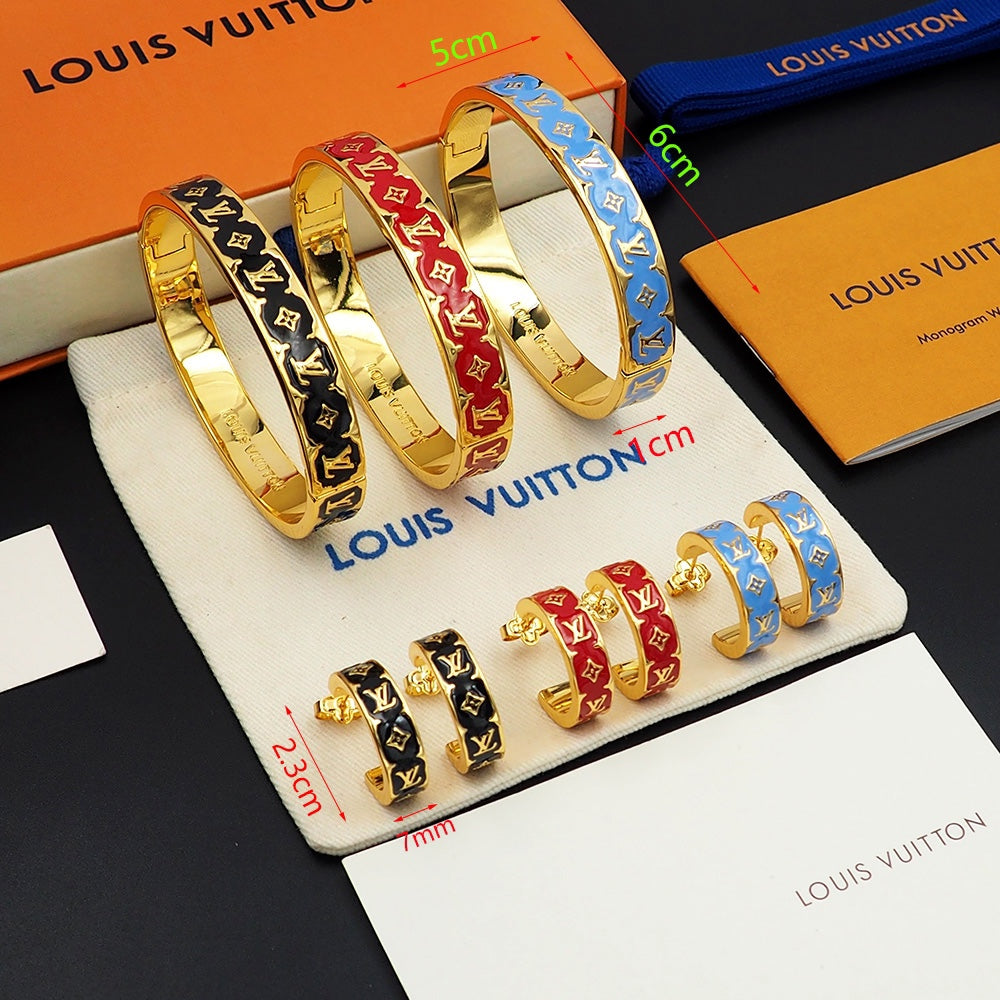 18K Louis Vuitton Color Monogram Bracelet