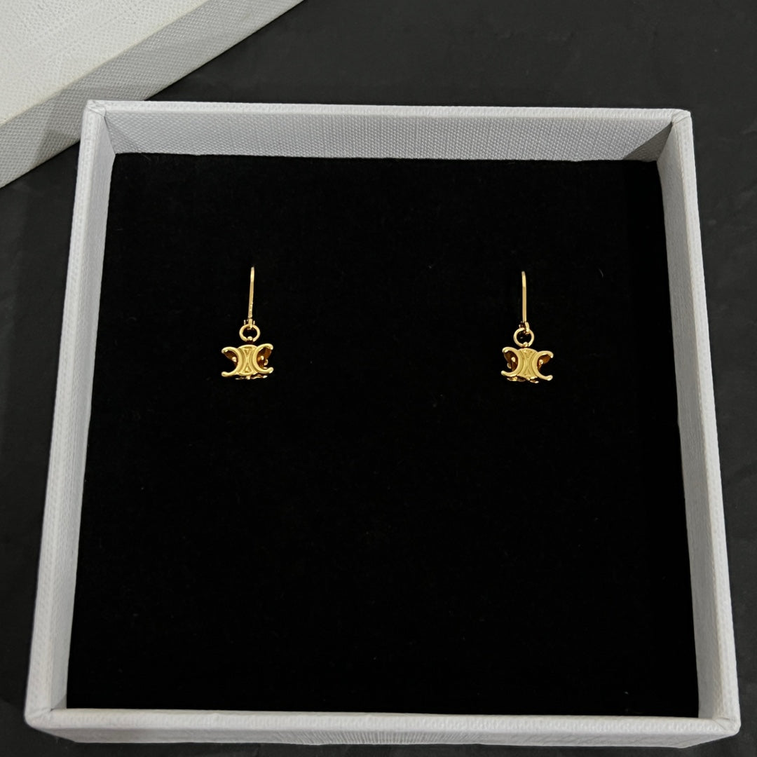 18K Celine Solitaire Earrings