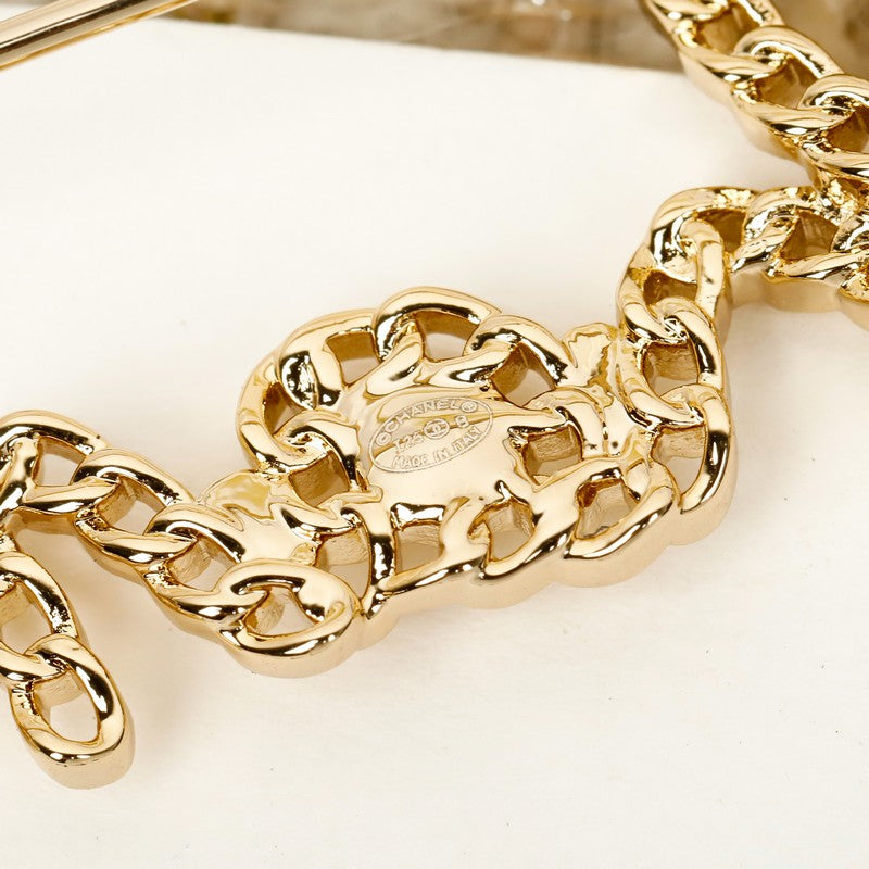 18K  Chanel Leather Gold Brooch