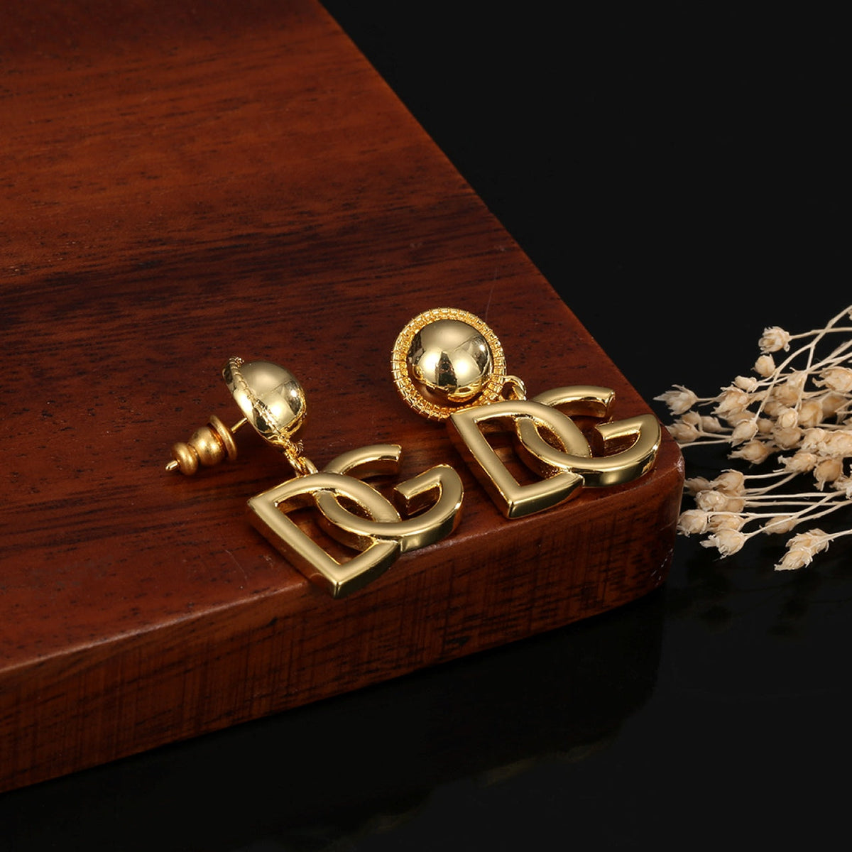 18K DG Gold Earrings