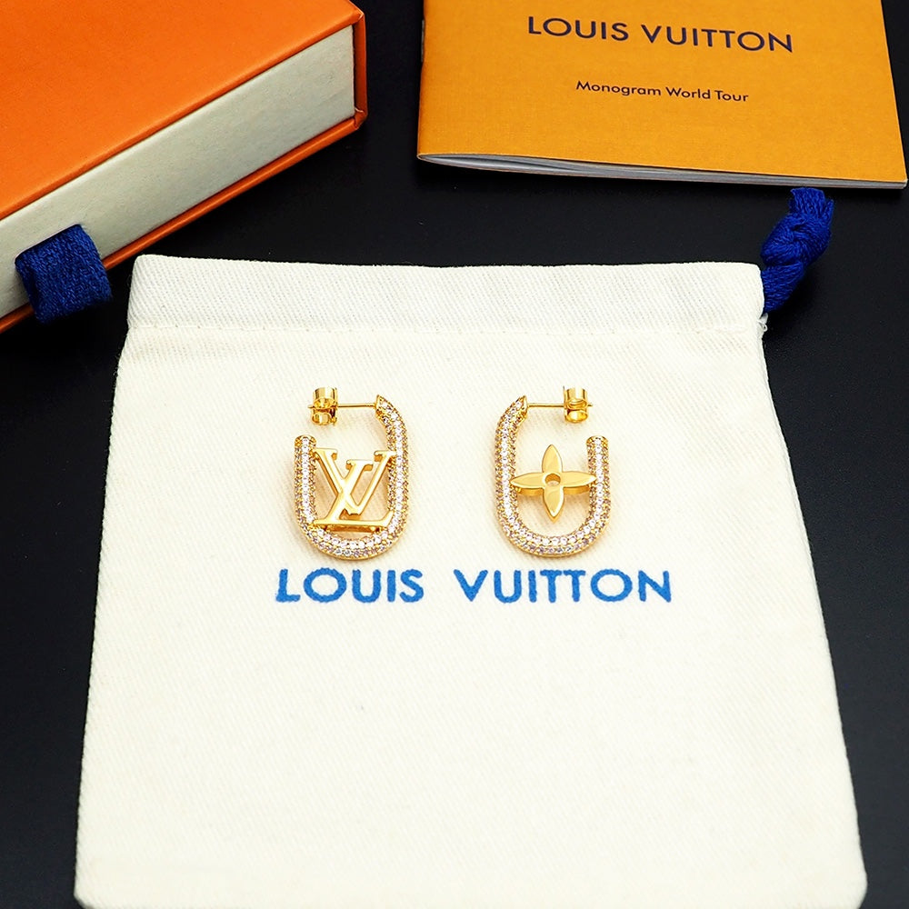 18K Louis Vuitton My Chain Earrings