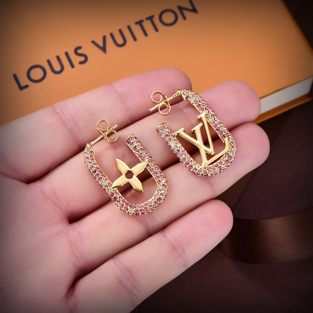 18K Louis Vuitton My Chain Earrings