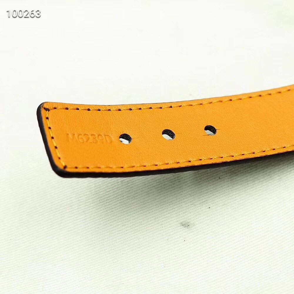 18K Louis Vuitton Leather Bracelet