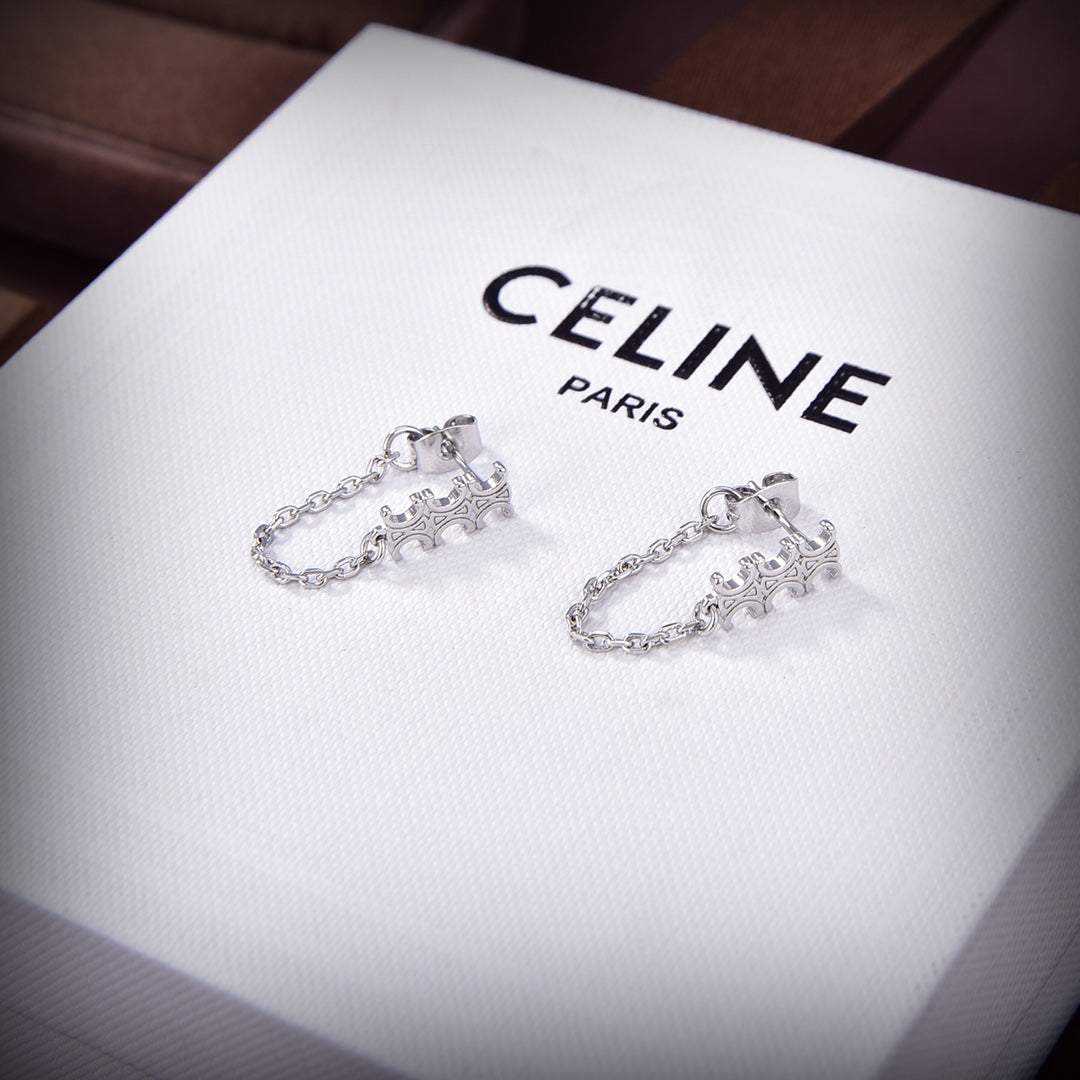 18K Celine Chain Earrings