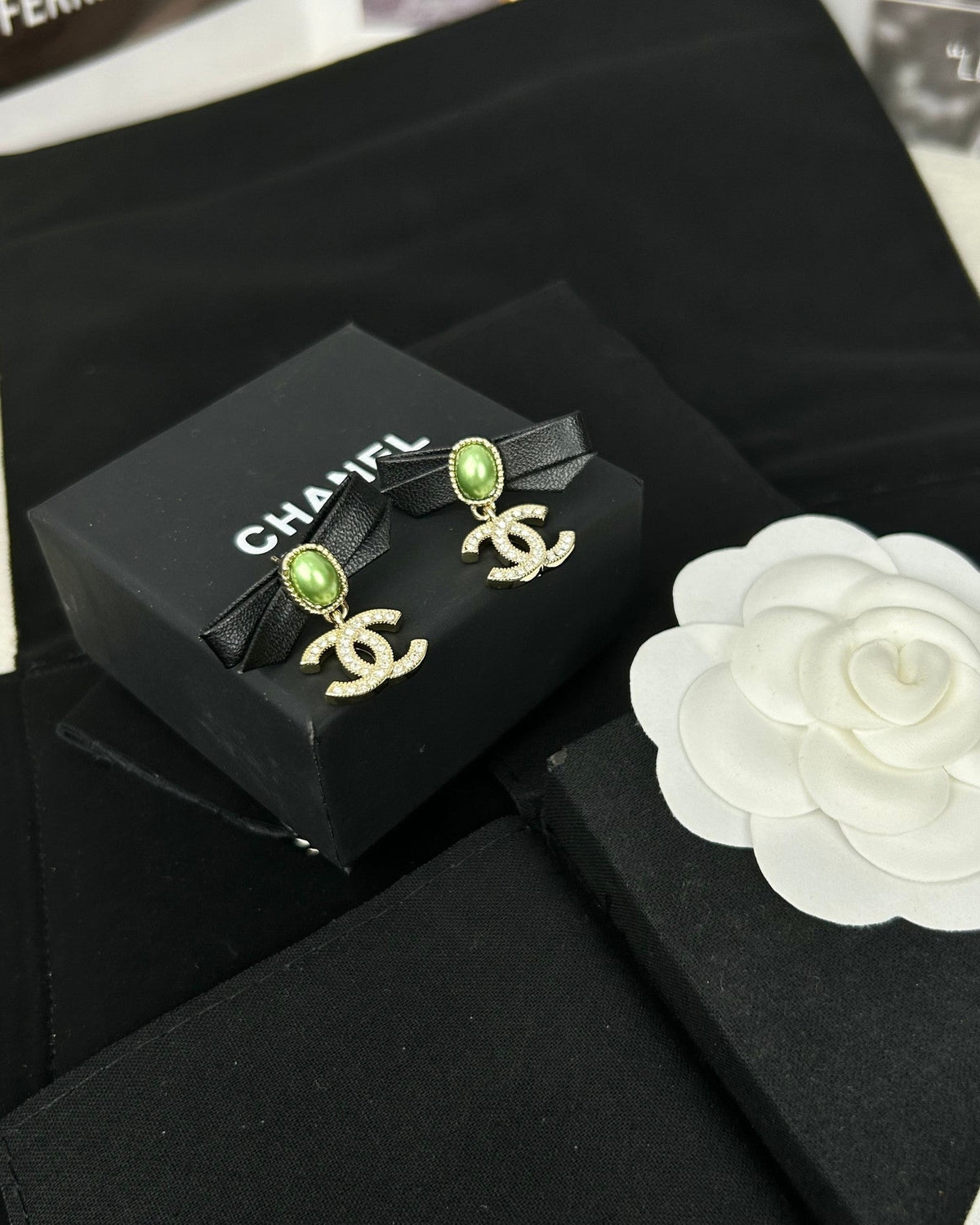 18K  Chanel Bow Earrings