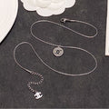 18K  Chanel Round Logo Necklace