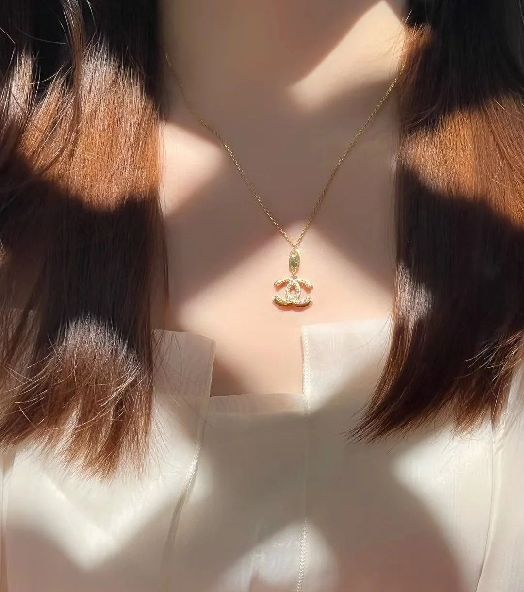 18K  Chanel Diamond Long Necklace