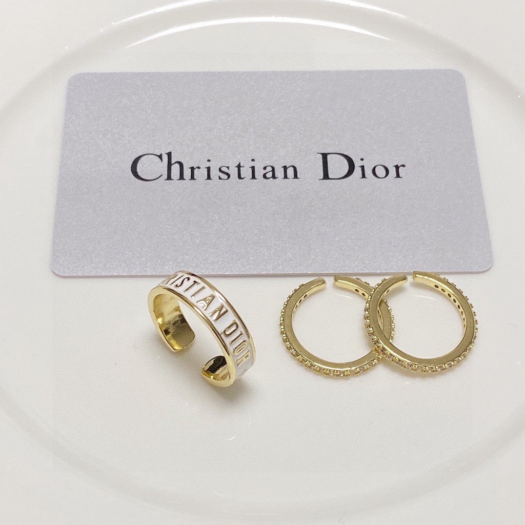 18K Dior Code Ring Set