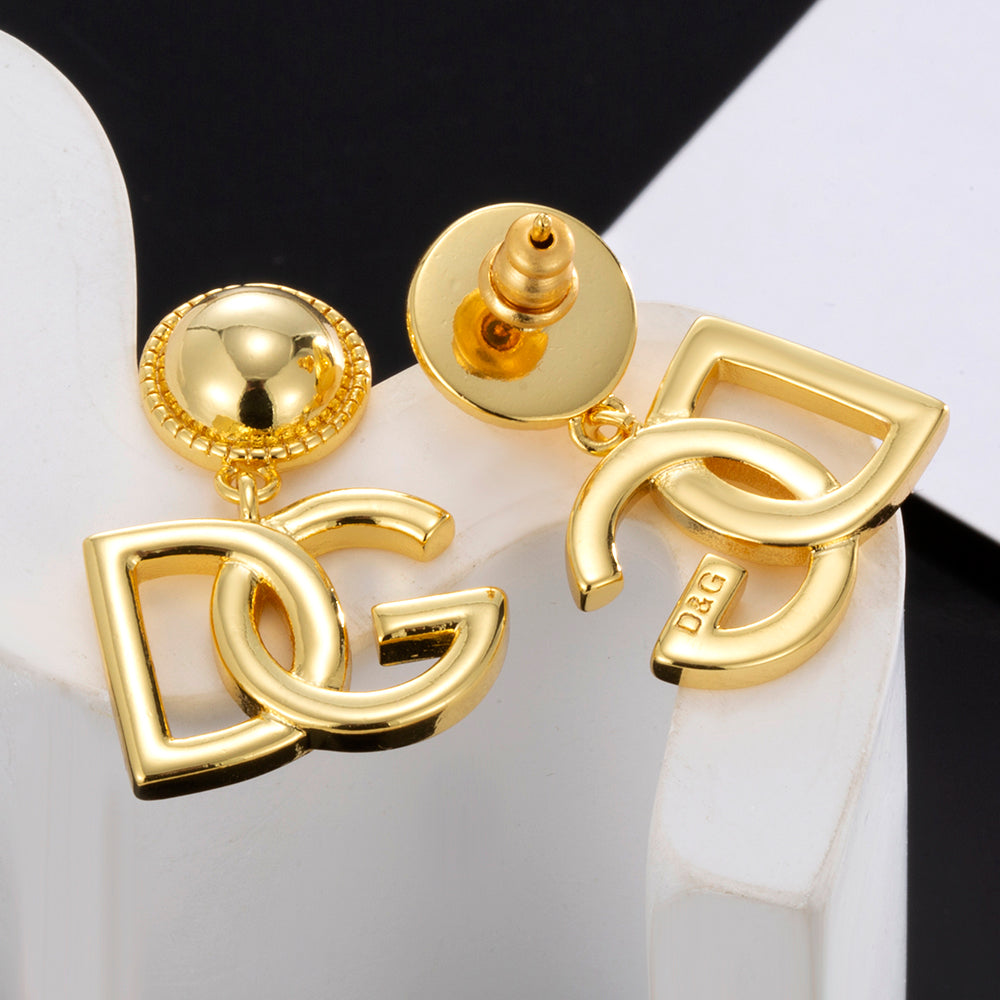 18K DG Gold Earrings