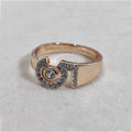 18K  Chanel No.5 Diamond Ring
